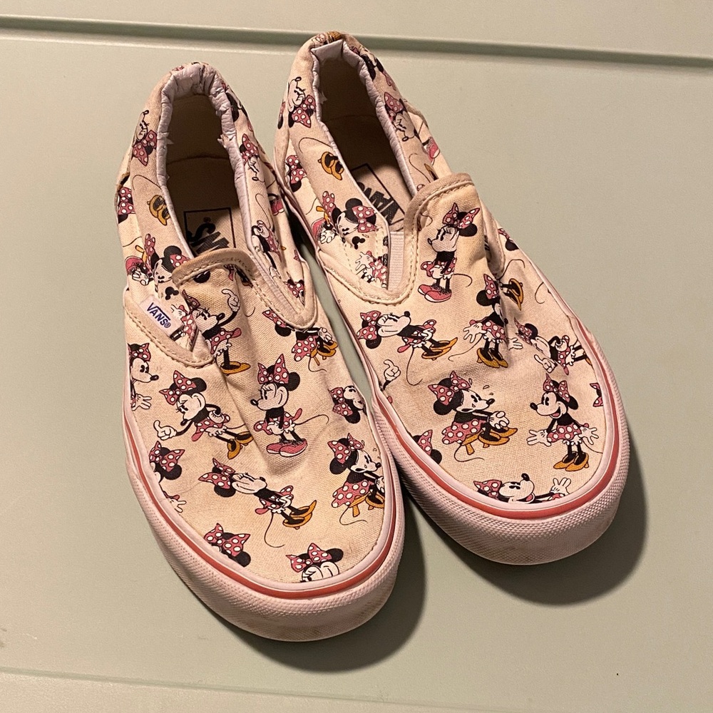 Vans Minnie Mouse Slip-On Sneakers - Cream